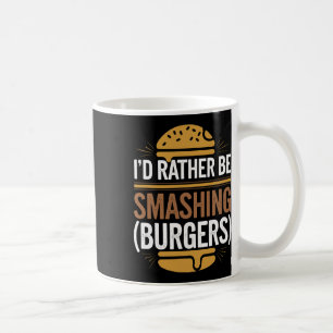 Taza De Café Smash Burger Lover Queseburger Flat Top C