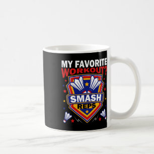 Taza De Café Smash Reps Juego de Badminton Day Racquets Shuttle