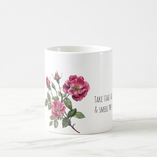 Taza De Café Smell the Roses   (Centro)