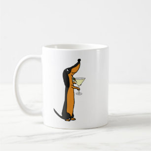 Taza De Café Smilemoretees Funny Dachshund Perro Bebiendo Marti