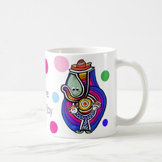 Taza De Café Smiles Joy Fiesta Personalizado Art (Derecha)