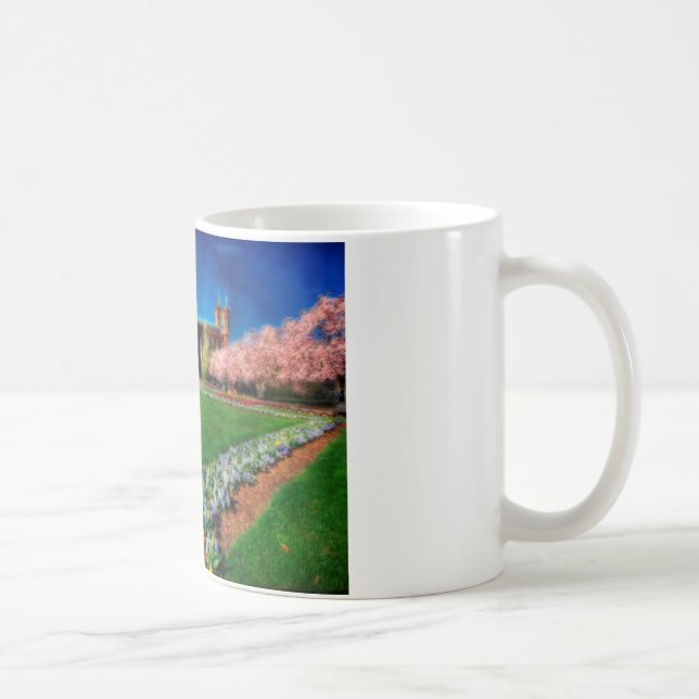 Taza De Café Smithsonian Castle Garden Cherry Blossoms (Derecha)