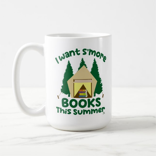 Taza De Café Smore Books Summer Funny Reading Slogan (Izquierda)