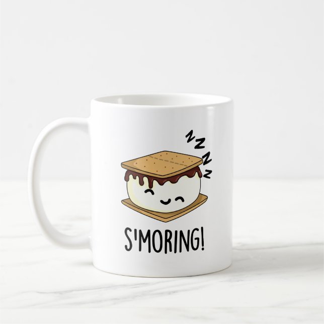Taza De Café Smorny Smore Puns (Izquierda)