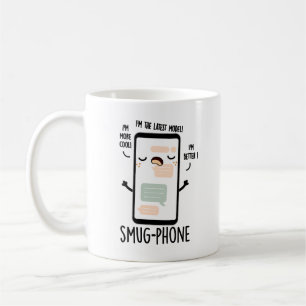 Taza De Café Smug Phone Divertido teléfono móvil