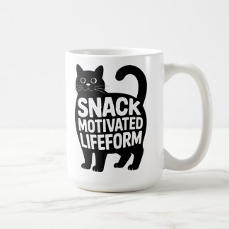 Taza De Café Snack Motivated Lifeform Fat Cat Humor