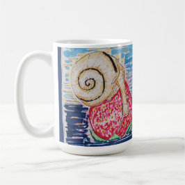 Taza De Café Snail on the Strawberry