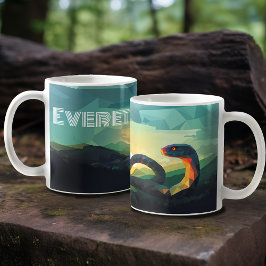 Taza De Café Snake inteligente y creativa - Personalizada