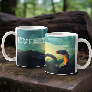 Taza De Café Snake inteligente y creativa - Personalizada