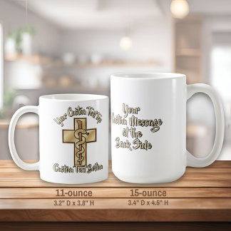 Taza De Café Snake on Cross