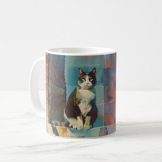 Taza De Café Snarky Cat Dominic (Anverso izquierdo)