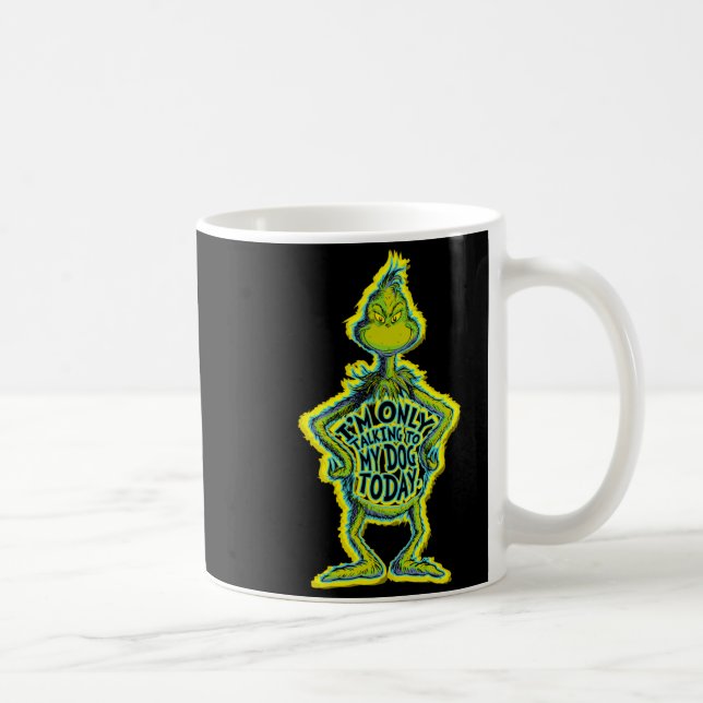 Taza De Café Snarky Funny Im Only Talking To My Dog T  (Derecha)