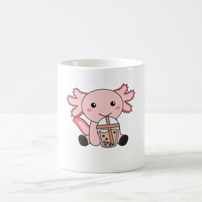 Taza De Café Snaxolotl Axolotl Bubble Tea Amantes de los dulces (Centro)