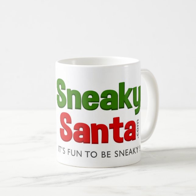 Taza De Café Sneaky Santa Classic Mug, 11 oz (Anverso derecho)