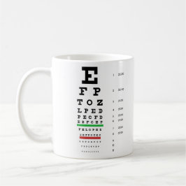 Taza De Café Snellen Eye Chart Mug