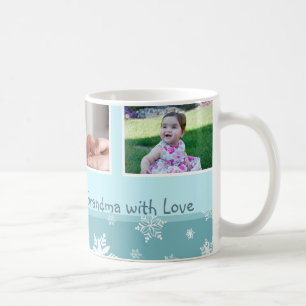 Taza De Café Snflakes Feliz Navidad Abuela Mug