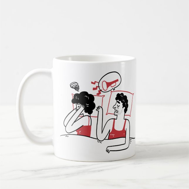 Taza De Café Sning Loud Cheeky Romantic Funny (Izquierda)