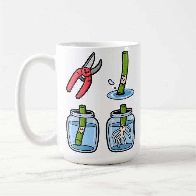 Taza De Café Snip, Root, Repeat (Izquierda)