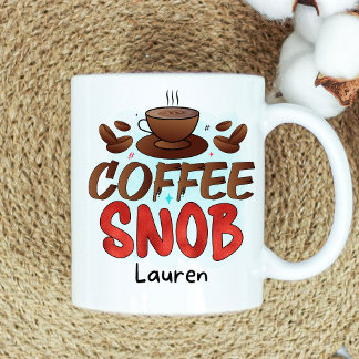 Taza De Café Snob Coffee Mug Personalizado