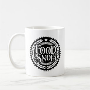 Taza De Café Snob de comida - amante de la comida divertida