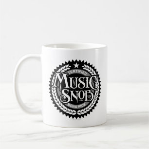 Taza De Café Snob de música - amante de la música divertida