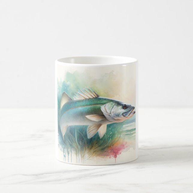 Taza De Café Snook 100924AREF118 - Watercolor (Centro)
