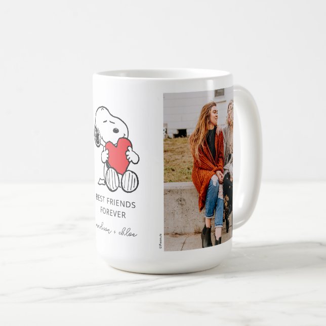 Taza De Café Snoopy Heart | Mejores Amigos - Foto (Anverso derecho)