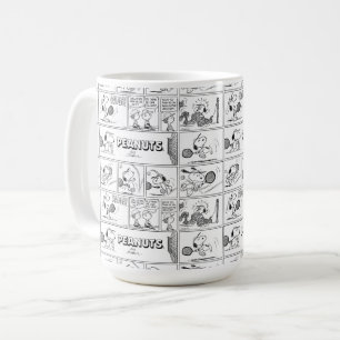 Taza De Café Snoopy Juega Al Tenis