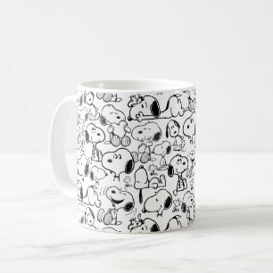 Taza De Café Snoopy Smile Giggle Lauggle Pattern