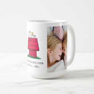 Taza De Café Snoopy & Woodstock Doghouse   Mejor abuelo jamás