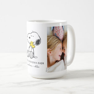 Taza De Café Snoopy & Woodstock   Mejor abuela - Foto