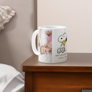 Taza De Café Snoopy & Woodstock   Mejor abuelo - Foto