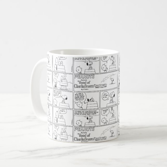 Taza De Café Snoopy y Charlie Brown | Muffin inglés (Anverso izquierdo)