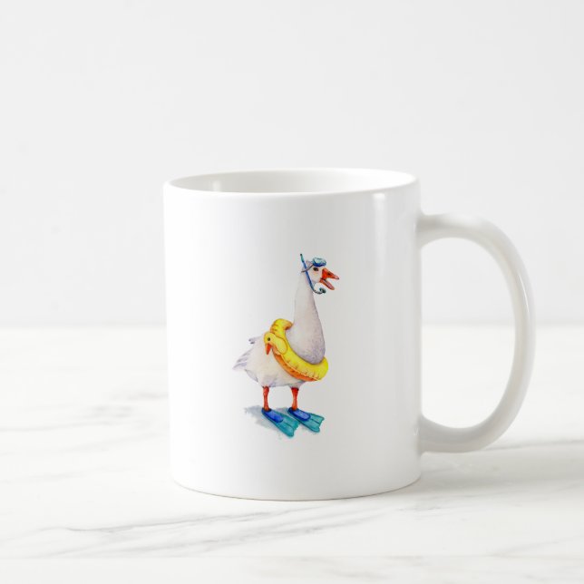 Taza De Café Snorkeling White Goose (Derecha)