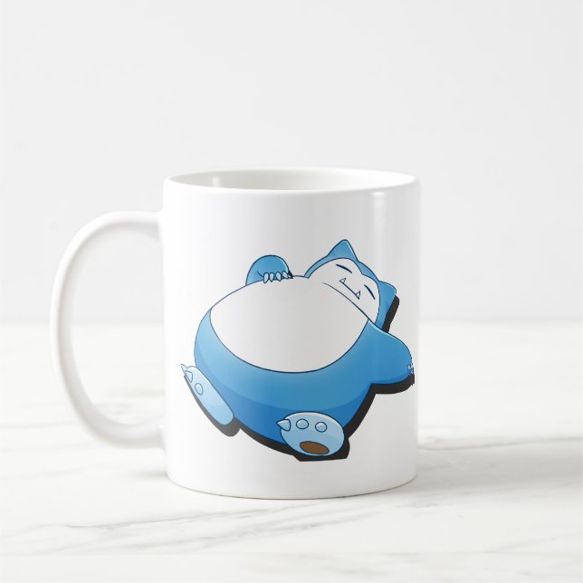 Taza De Café Snorlax being lazy from pokemon (Izquierda)