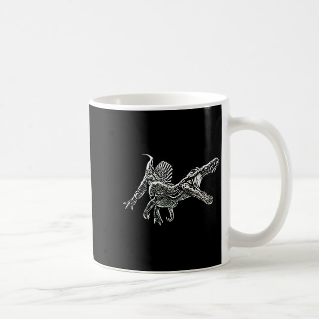 Taza De Café Snosaurus Motif Dinosaur Prehistoric Predator Dino (Derecha)