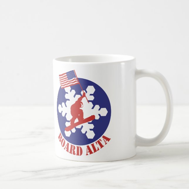 Taza De Café Snowboard Alta (Derecha)
