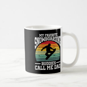 Taza De Café Snowboard Arte Hombres Snowboard Invierno Guay Sno