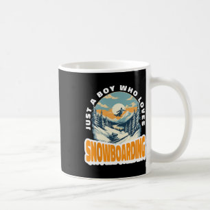Taza De Café Snowboard Boy Snow Fan Snowboard Ski Mountain
