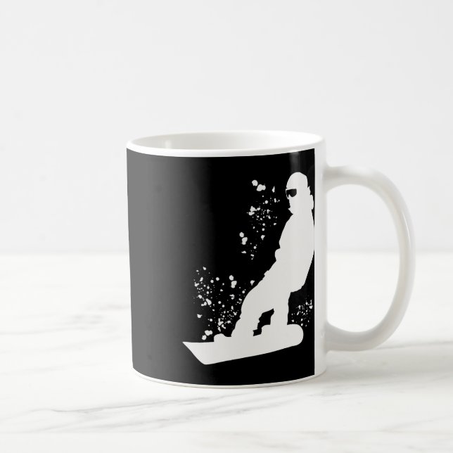 Taza De Café Snowboard Colorful Snowboard Snowboard 11 (Derecha)