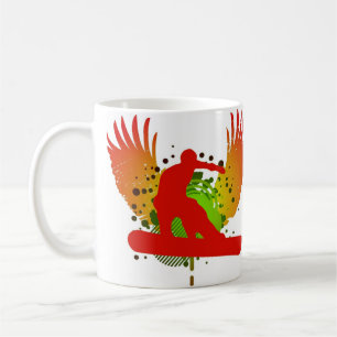 Taza De Café snowboard de alta fidelidad