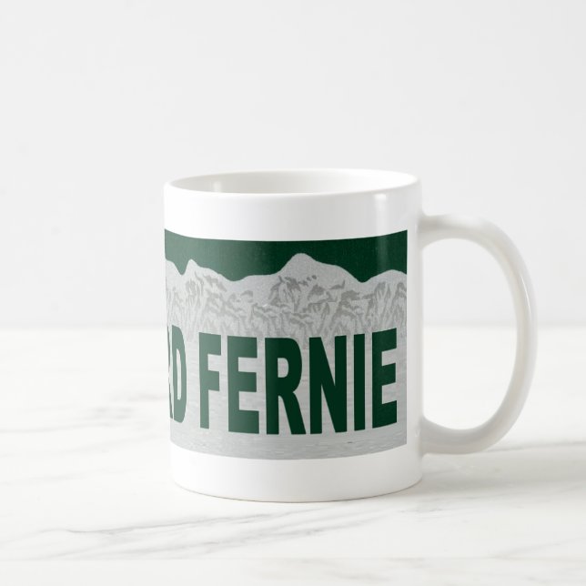 Taza De Café Snowboard Fernie (Derecha)