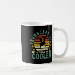 Taza De Café Snowboard Kid Graciosa Nieve Femenina Snowboard Y