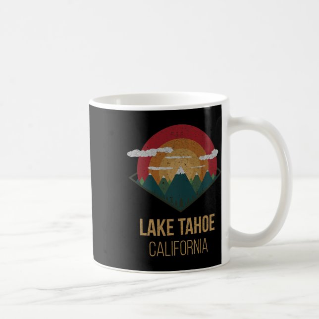Taza De Café Snowboard Lake Tahoe California Winter Mountain Gi (Derecha)