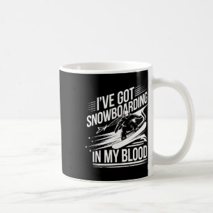Taza De Café Snowboard Lover Humor Design Funny Snowboard