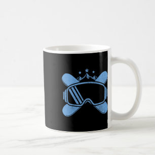 Taza De Café Snowboard - Montañas Vintage Goggles Snowboard