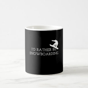 Taza De Café Snowboard - Prefiero estar Snowboard