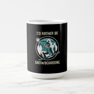 Taza De Café Snowboard - Prefiero estar Snowboard