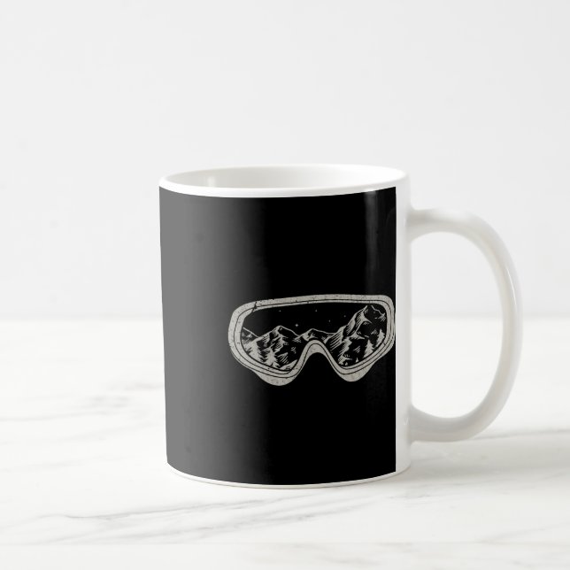 Taza De Café Snowboard Snowboard Goggles Winter Sport Snow (Derecha)