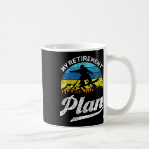 Taza De Café Snowboard Snowboard Jubilación De Snowboard Retro 